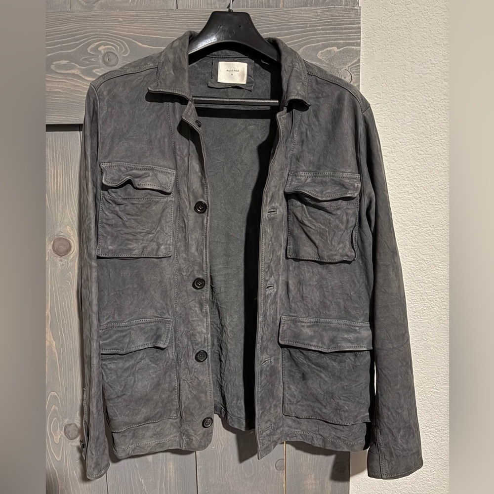 One of a kind Billy Reid leather safari/military style jacket